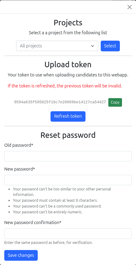 User Management Modal
