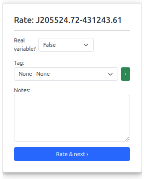Rate Candidate - Modal